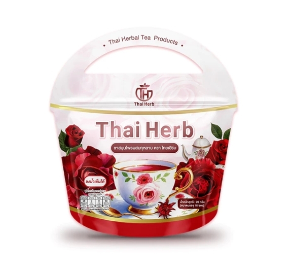 ชาสมุนไพรผสมกุหลาบ ตรา ไทยเฮิร์บ 20 กรัม