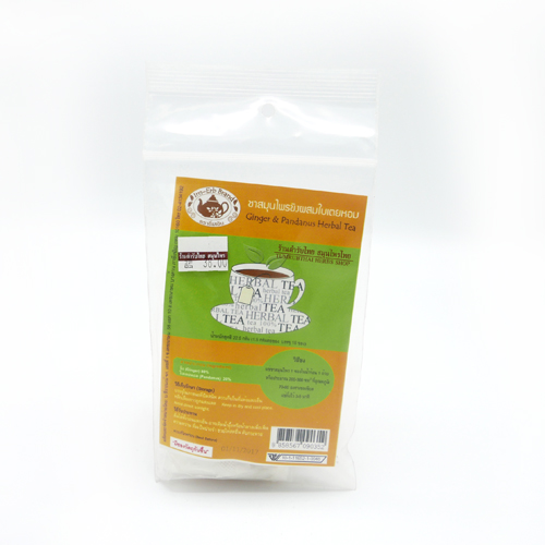ชาสมุนไพร ขิง เตยหอม 1.5 กรัม