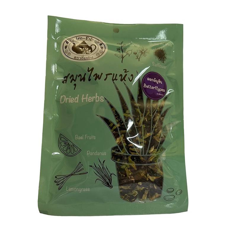 สมุนไพรอบแห้ง ดอกอัญชัน