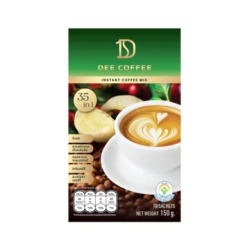 กาแฟสมุนไพร ชนิดผง  ดี คอฟฟี่ 15 กรัม