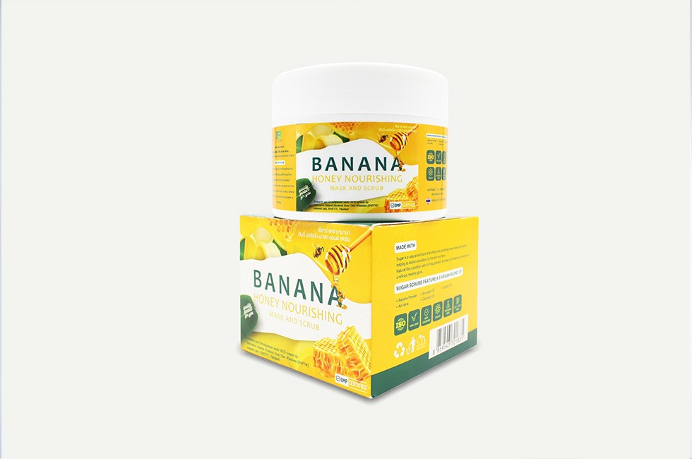 มาส์ก สครับ กล้วย ผสม น้ำผึ้ง 